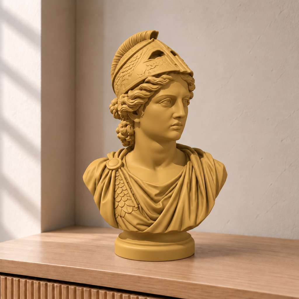 Athene – antike Büste – 04 gold