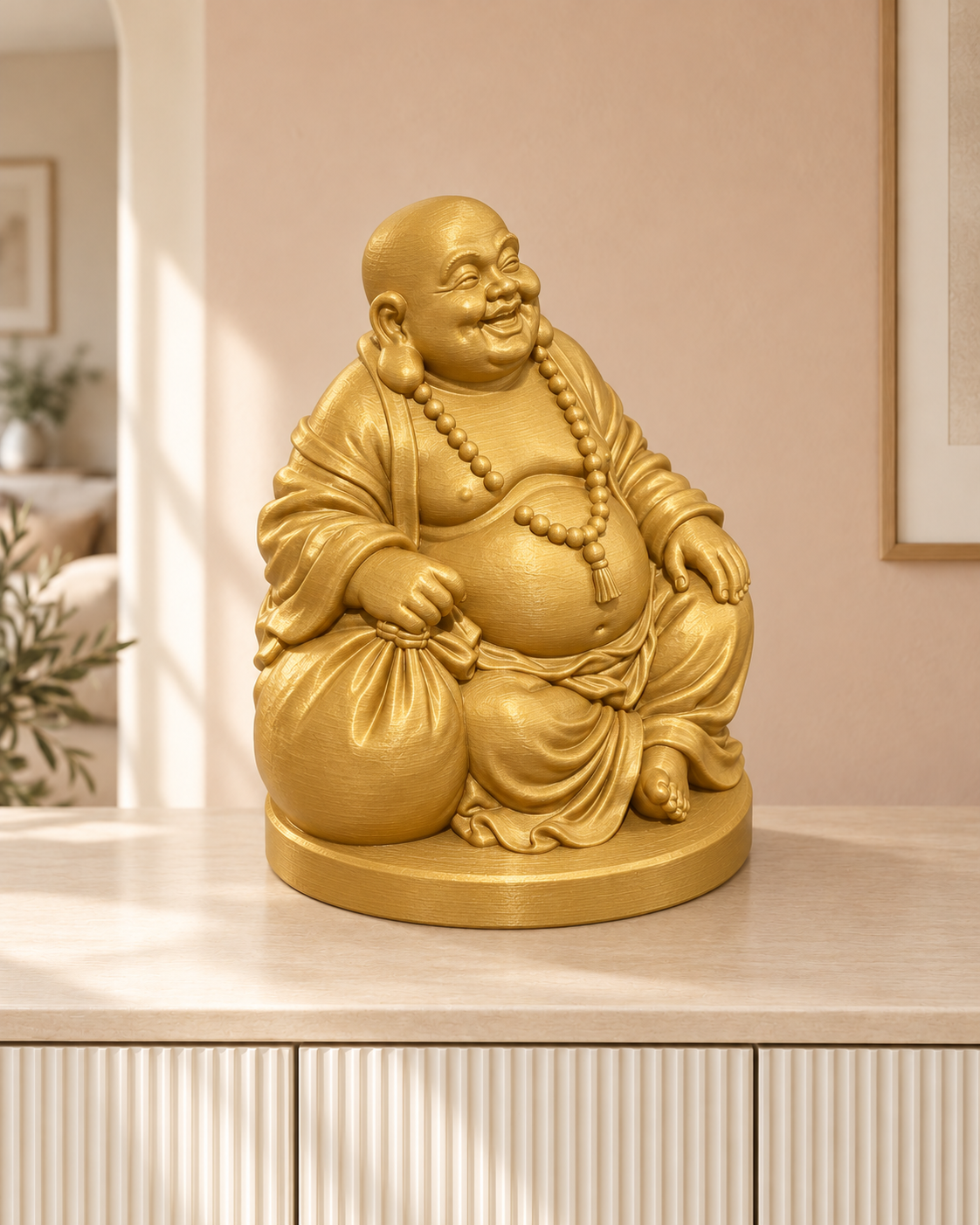 Lachender Buddha – 04 gold