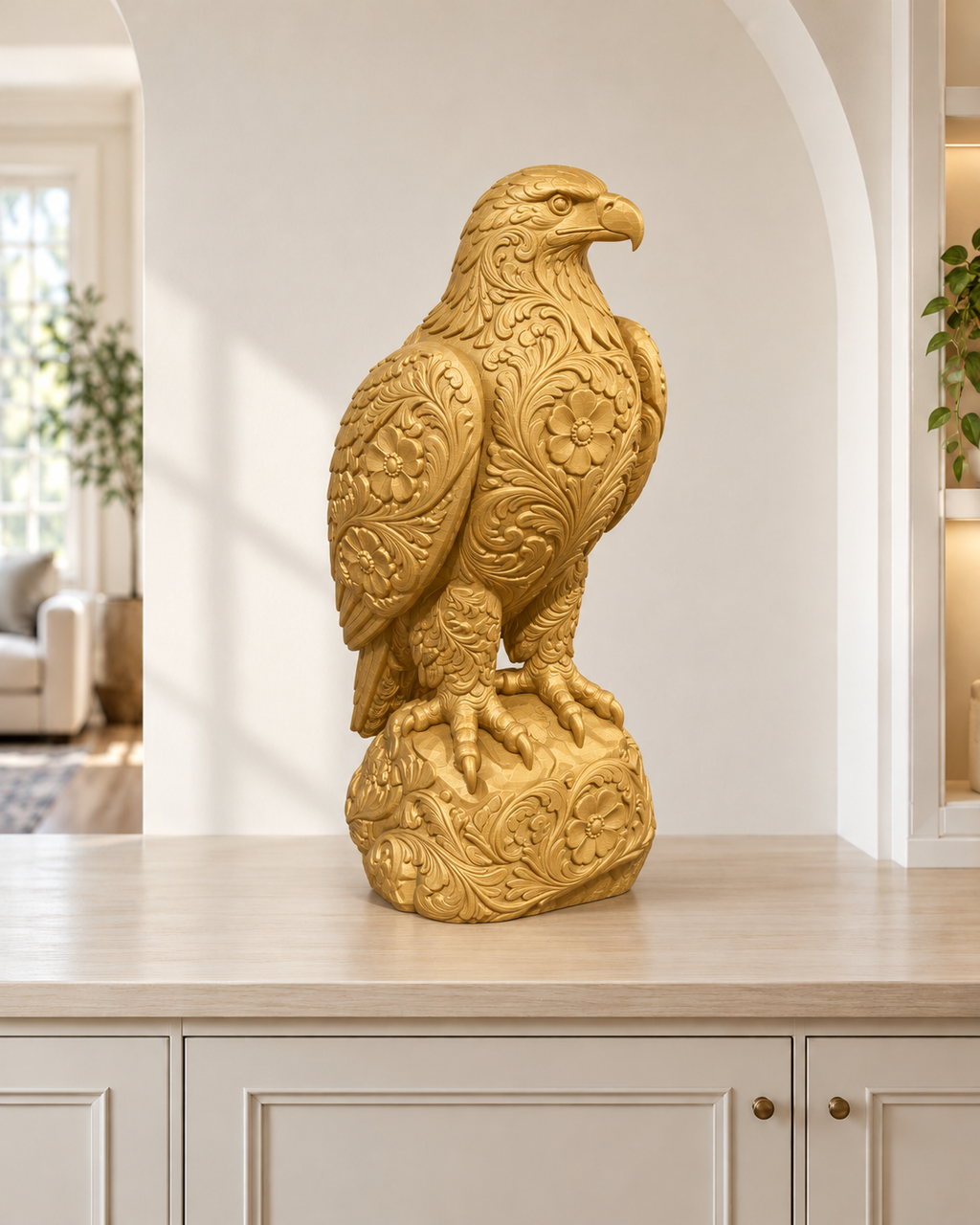 Weißkopfseeadler sitzend – 04 gold