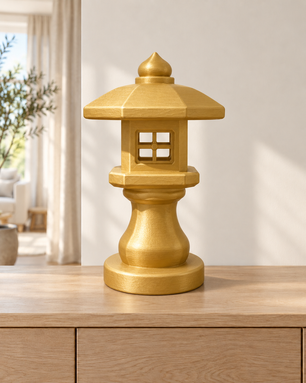 Japanische Steinlaterne – 04 gold