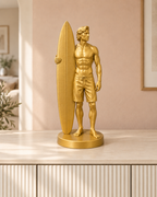 Surfer mit Brett – 04 gold