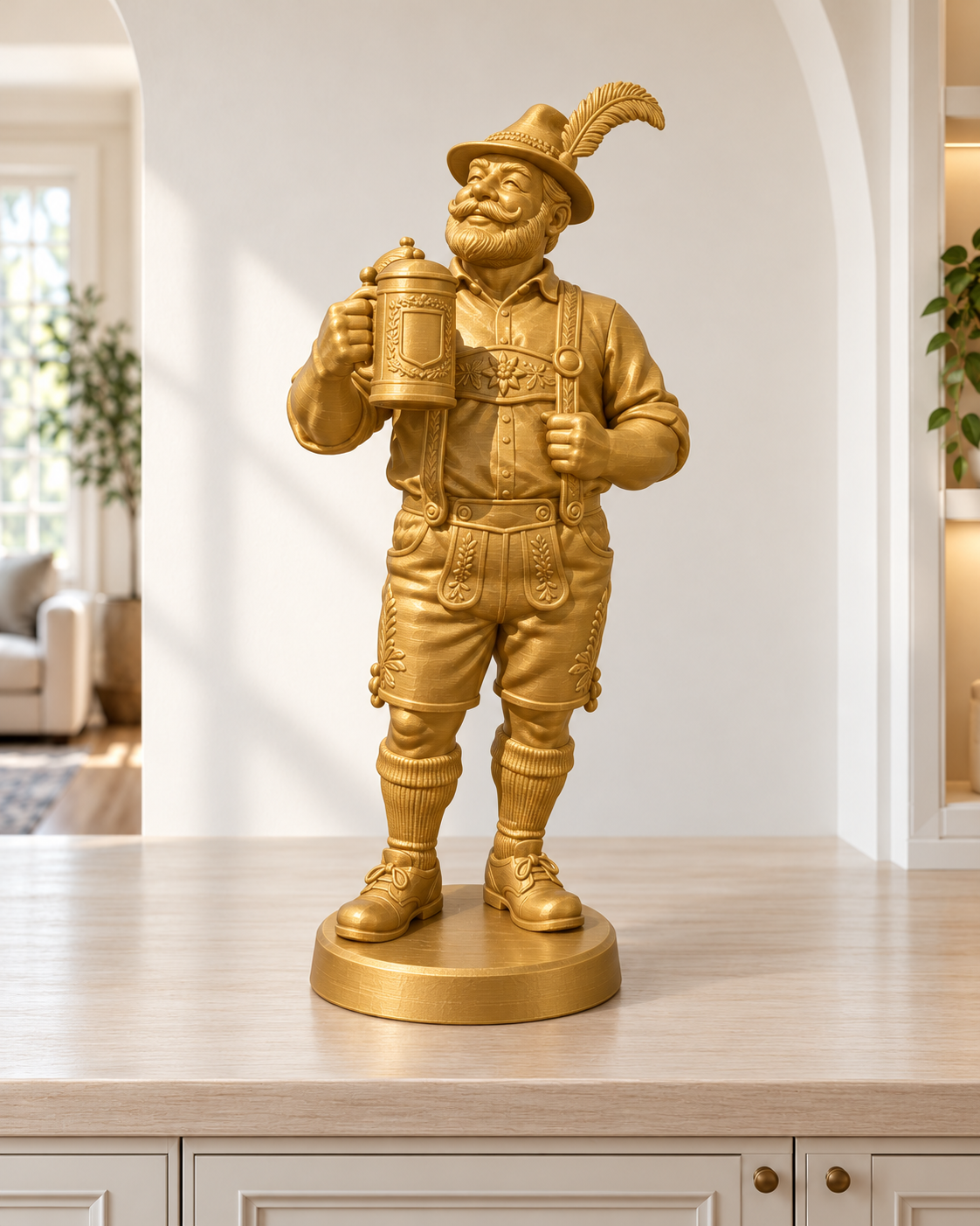 Bayer mit Maßkrug – 04 gold