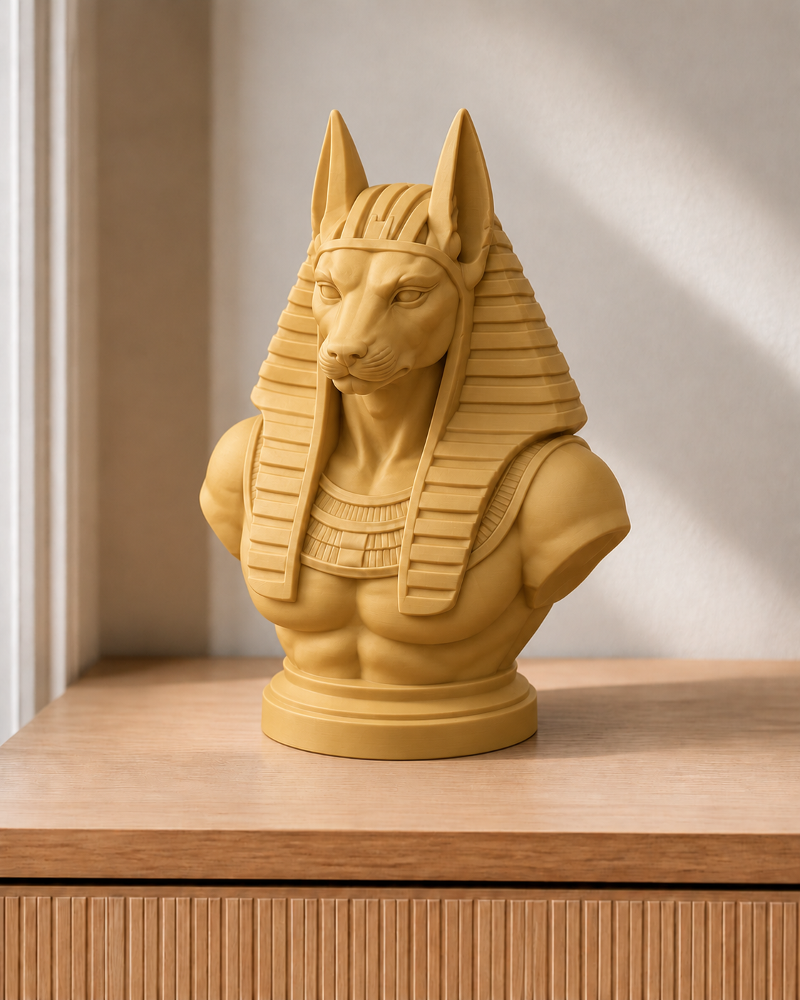 Anubis – ägyptische Büste – 04 gold