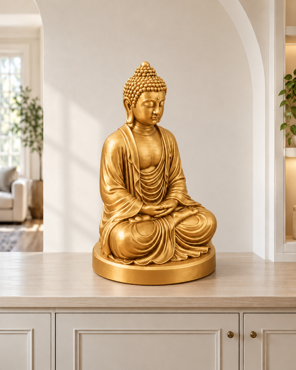 Meditierender Buddha - digitale Modellansicht