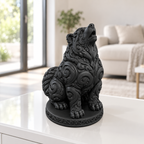 Husky heulend Ornament - Schwarz gedruckt Wohnzimmer