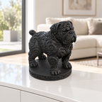 Bordeauxdogge Ornament - Schwarz gedruckt Wohnzimmer