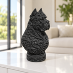 Cane-Corso-Büste Ornament - Schwarz gedruckt Wohnzimmer