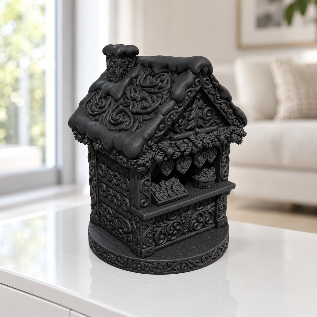 Weihnachtsmarkthütte Ornament - Schwarz gedruckt Wohnzimmer