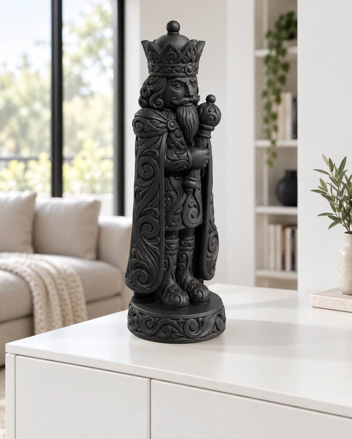 Nussknacker König Ornament - Schwarz gedruckt Wohnzimmer