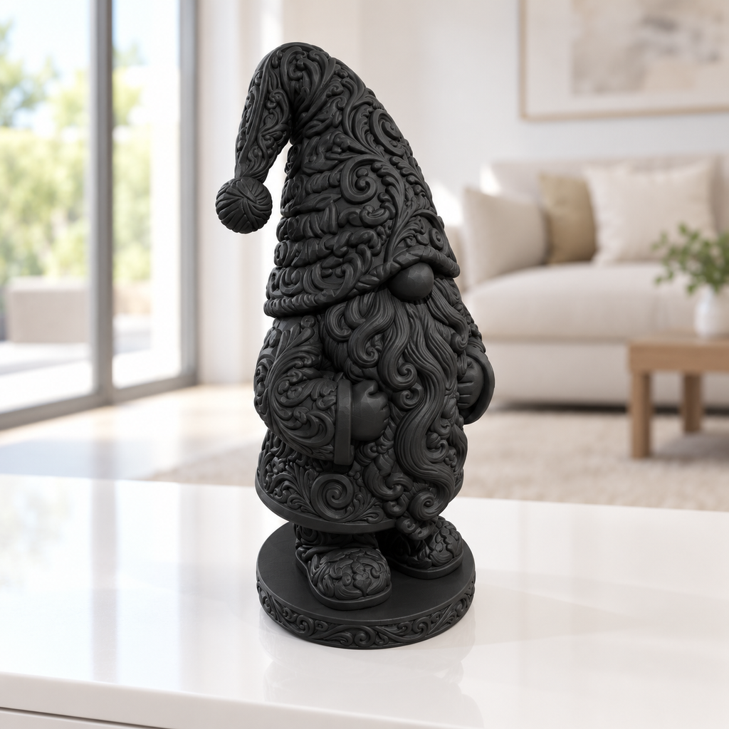 Wichtel Ornament - Schwarz gedruckt Wohnzimmer