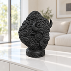 Bisonbüste Ornament - Schwarz gedruckt Wohnzimmer