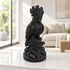 Kakadu auf Baumstumpf Ornament - Schwarz gedruckt Wohnzimmer