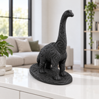 Brachiosaurus Ornament - Schwarz gedruckt Wohnzimmer