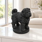 Shar Pei Ornament - Schwarz gedruckt Wohnzimmer