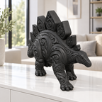 Stegosaurus Ornament - Schwarz gedruckt Wohnzimmer