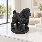 Tosa Inu Ornament - Schwarz gedruckt Wohnzimmer