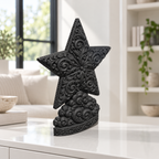 Stern von Bethlehem Ornament - Schwarz gedruckt Wohnzimmer