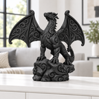 Flügeldrache Ornament - Schwarz gedruckt Wohnzimmer