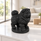 Chow Chow Ornament - Schwarz gedruckt Wohnzimmer