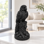 Ara auf Baumstumpf Ornament - Schwarz gedruckt Wohnzimmer