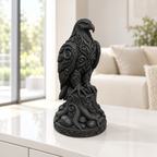Seeadler auf Stamm Ornament - Schwarz gedruckt Wohnzimmer