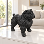 American Bully stehend Ornament - Schwarz gedruckt Wohnzimmer
