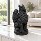 Greif Ornament - Schwarz gedruckt Wohnzimmer