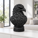 Adlerbüste Ornament - Schwarz gedruckt Wohnzimmer