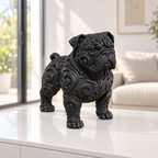 Staffordshire-Bullterrier Ornament - Schwarz gedruckt Wohnzimmer