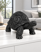 Schildkröte Ornament - Schwarz gedruckt Wohnzimmer