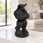 Minotaurus Ornament - Schwarz gedruckt Wohnzimmer