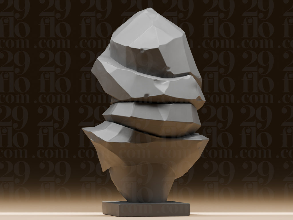 Versteinerte Frauenbüste – Mystische Stein-Skulptur FehnFactory