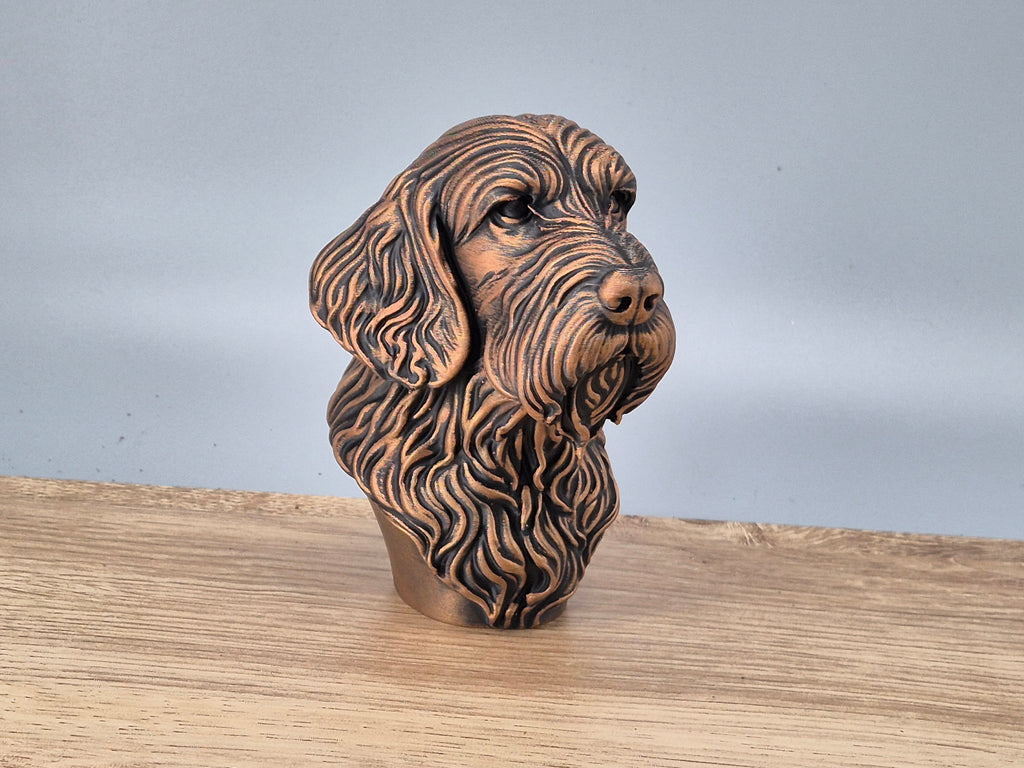 Spinone Italiano Büste / Realistic Italian Spinone Dog Bust – Handbemalt & Detailliert Fehn-factory.de