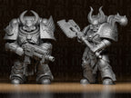 6 gepanzerte Krieger – Fantasy & Sci-Fi Figuren-Set FehnFactory