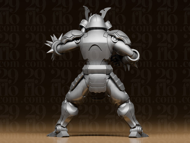 4 Mech-Samurai – Cyberpunk Krieger Figuren-Set FehnFactory