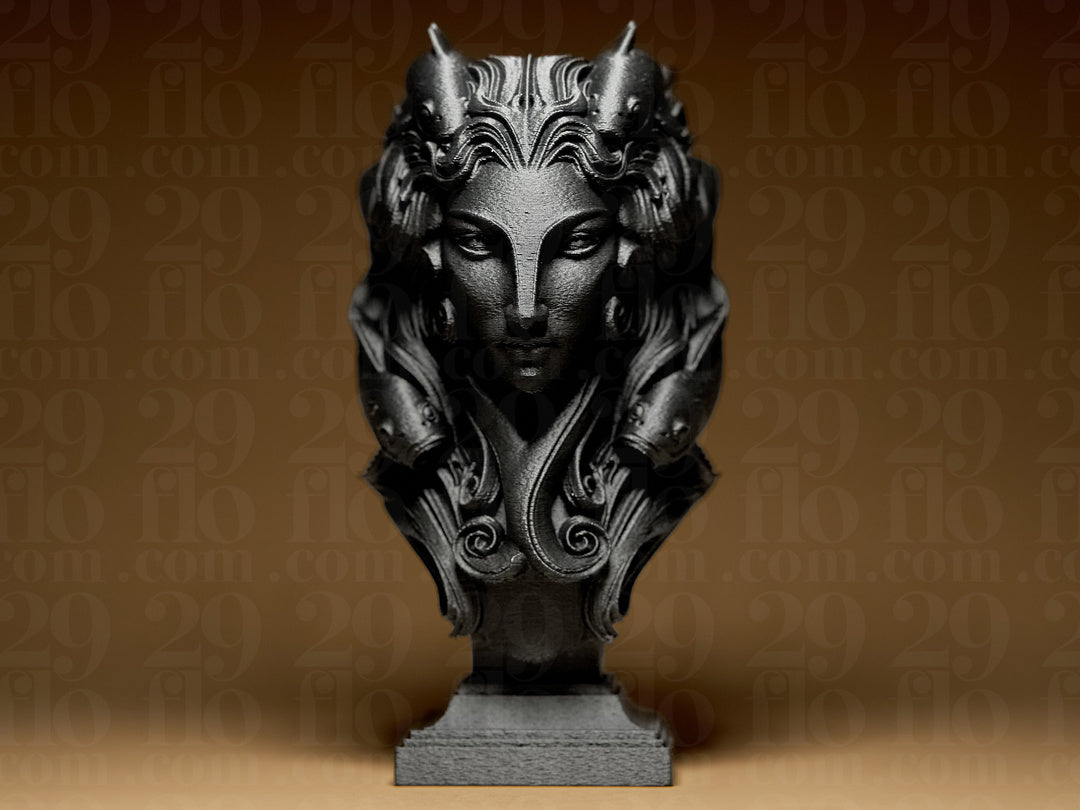 Lady Pisces Skulptur – Sternzeichen Fische mit zwei Koi FehnFactory