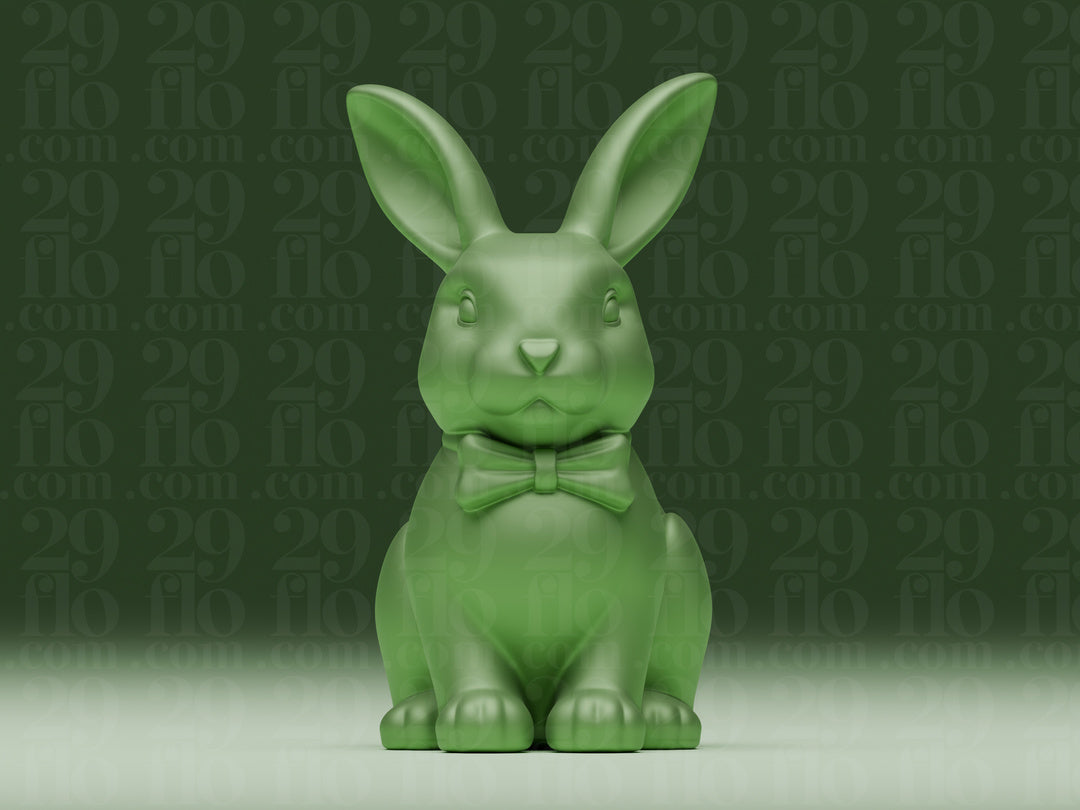 Hase mit Schleife – Sitzende Hasenfigur FehnFactory