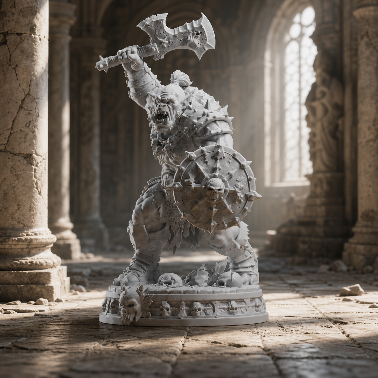 Ork Berserker – Dark-Fantasy-Kriegerskulptur FehnFactory