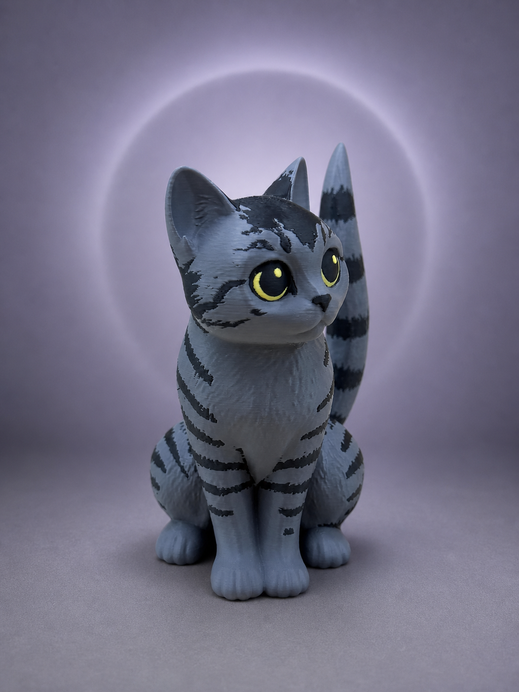 Moonstripe Kitten – Freistehende Kätzchen-Figur FehnFactory