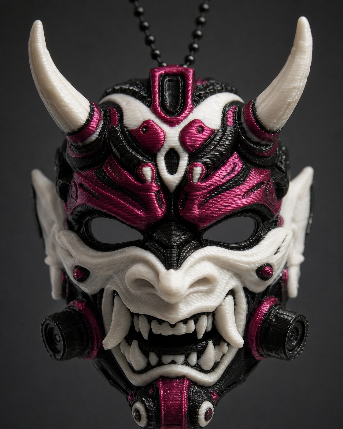 Tetsu Oni – Cyberpunk-Oni-Maskenanhänger FehnFactory