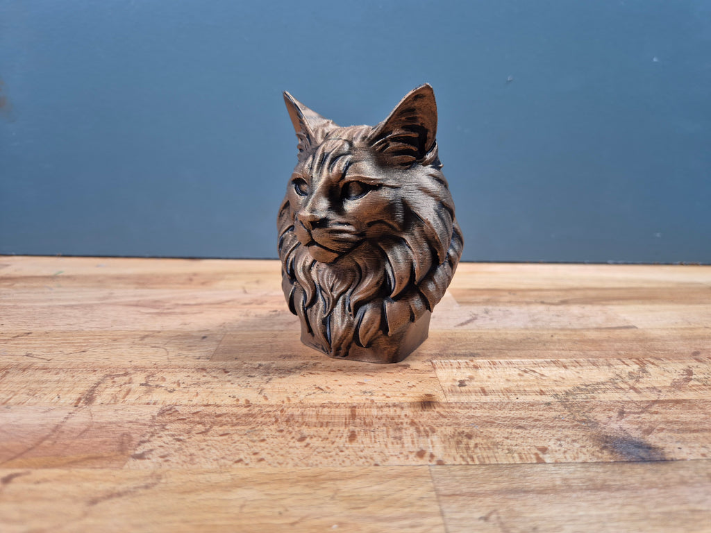 Norwegische Waldkatzen-Büste – Norwegian Forest Cat Bust | Made in Germany Fehn-factory.de