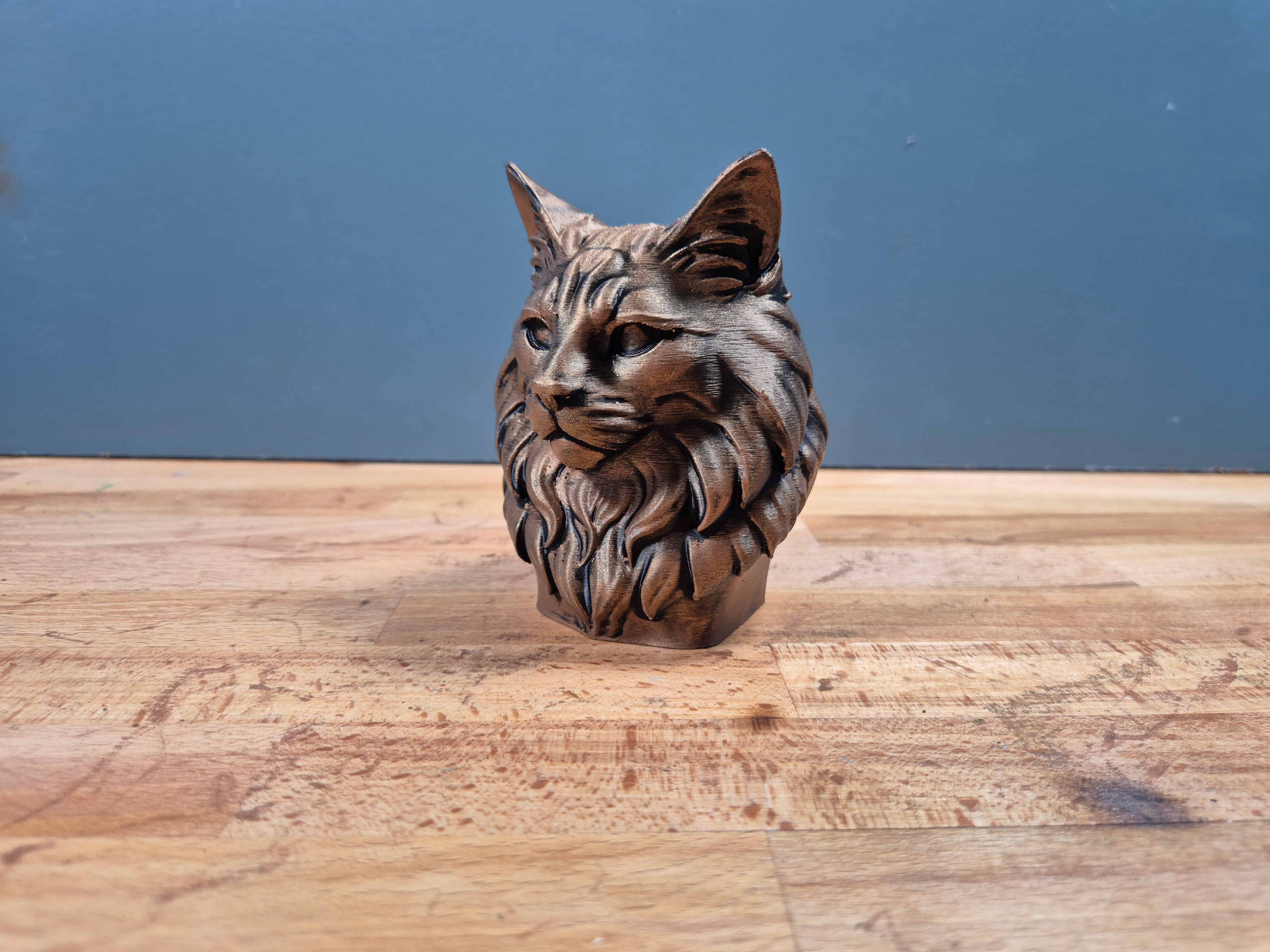 Norwegische Waldkatzen-Büste – Norwegian Forest Cat Bust | Made in Germany Fehn-factory.de