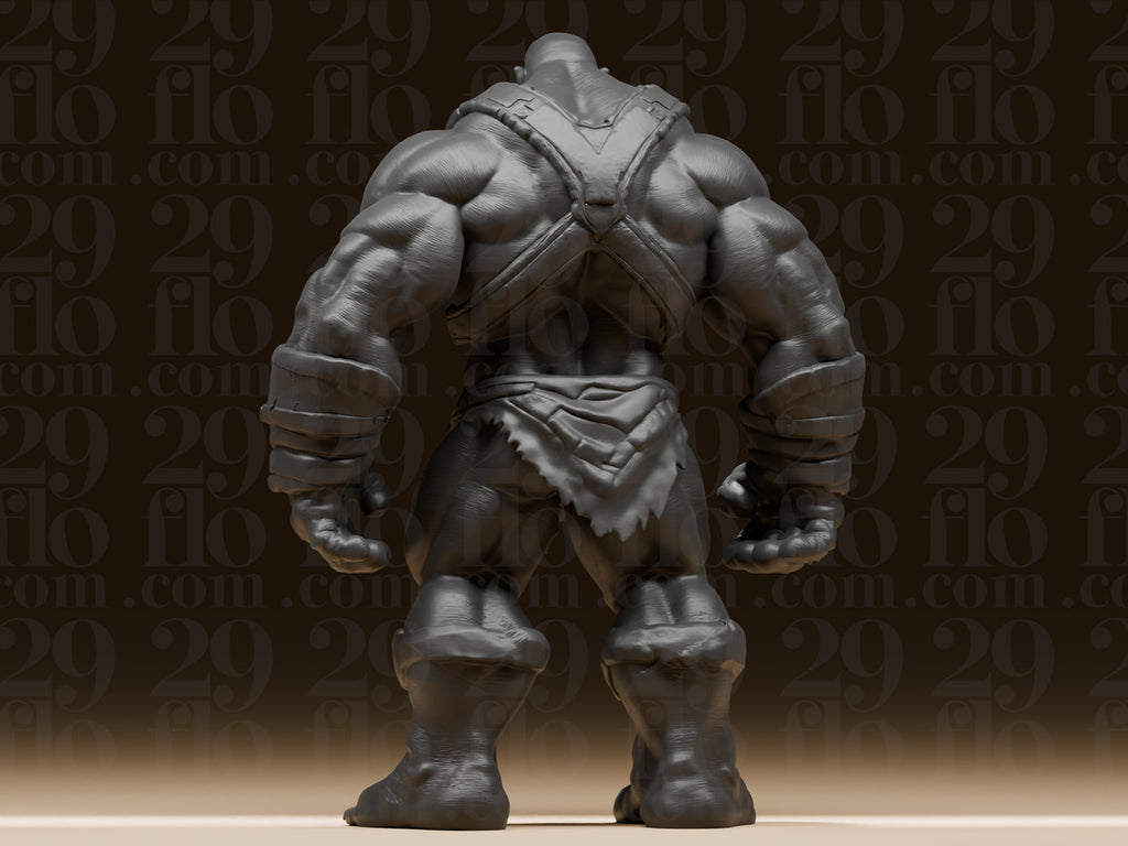 Fantasy-Koloss – freistehende Kriegerfigur mit wuchtigem Brustharnisch FehnFactory