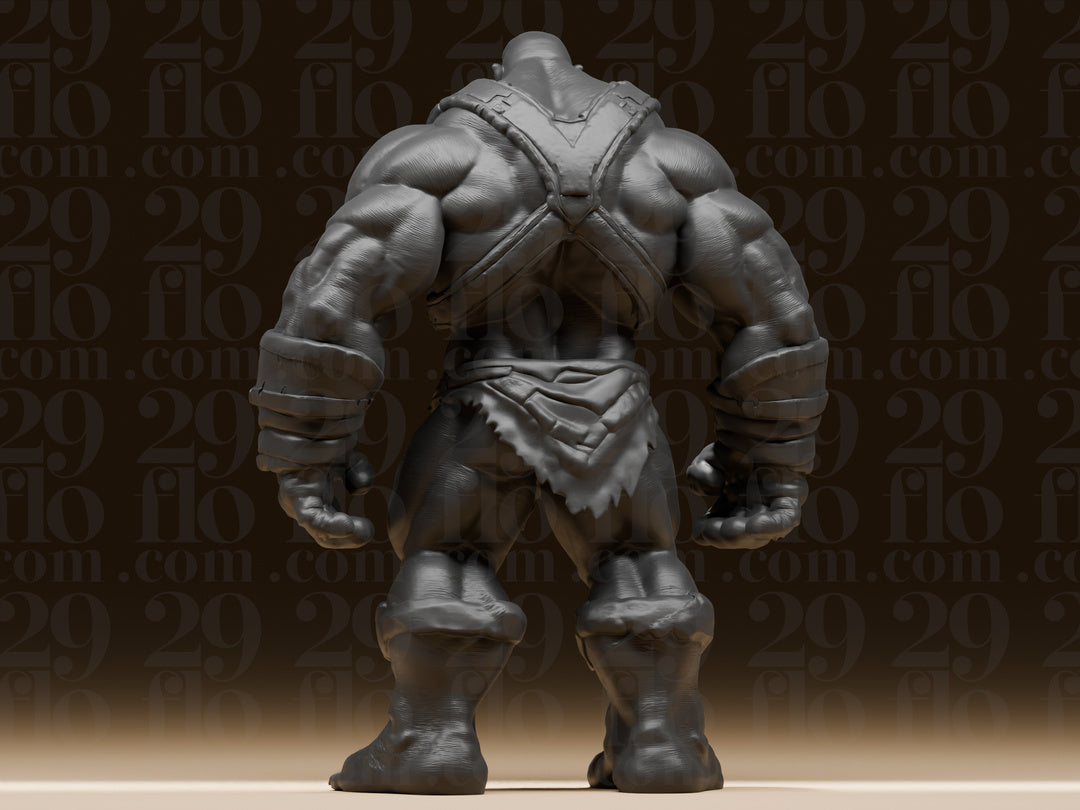 Fantasy-Koloss – freistehende Kriegerfigur mit wuchtigem Brustharnisch FehnFactory