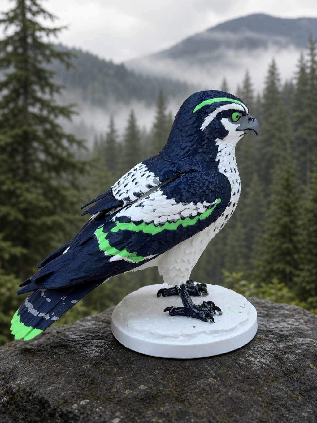 Seattle Sea Hawk – freistehende Greifvogel-Skulptur FehnFactory