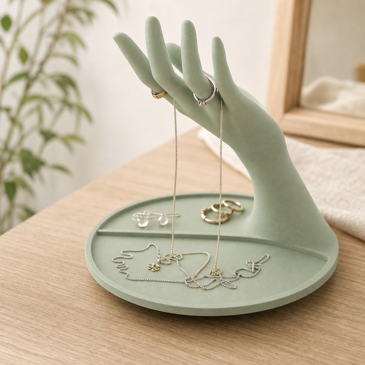 Jewelry Hand with Tray – Schmuck- und Schlüssel-Organizer FehnFactory