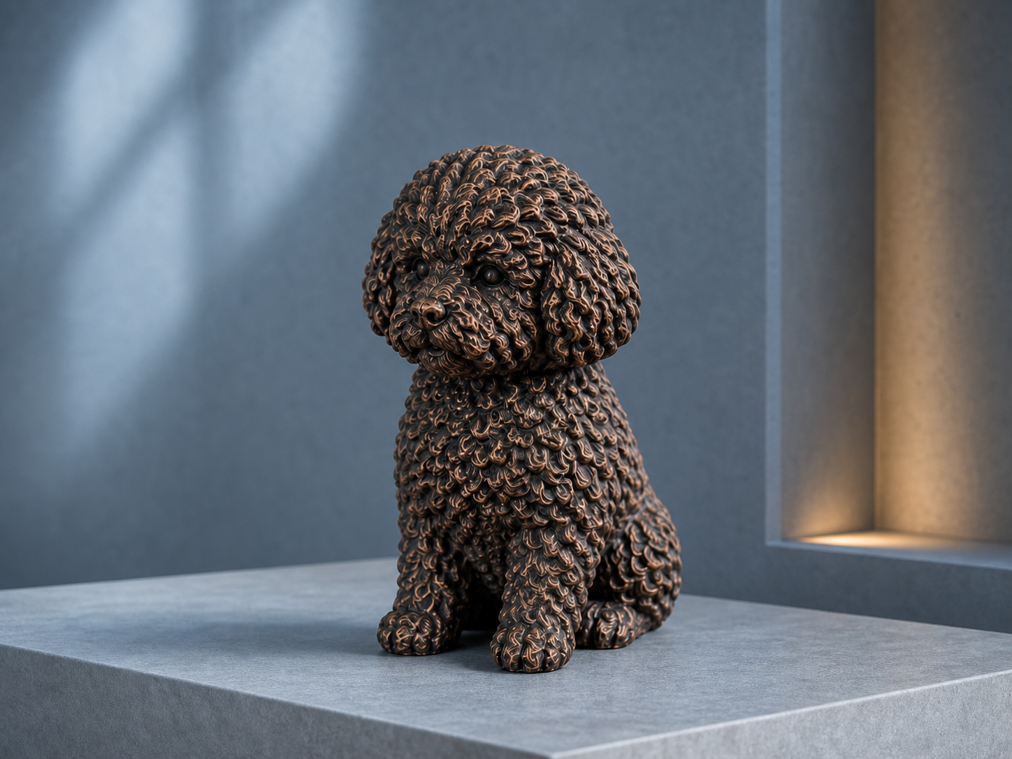 Bichon Frisé – detailreiche sitzende Hundefigur | Geschenk für Hundefans | Made in Germany Fehn-factory.de