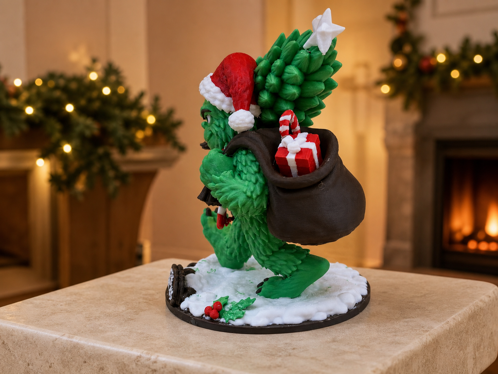 Der Baumdieb – Weihnachtliche Dekofigur mit Baum FehnFactory