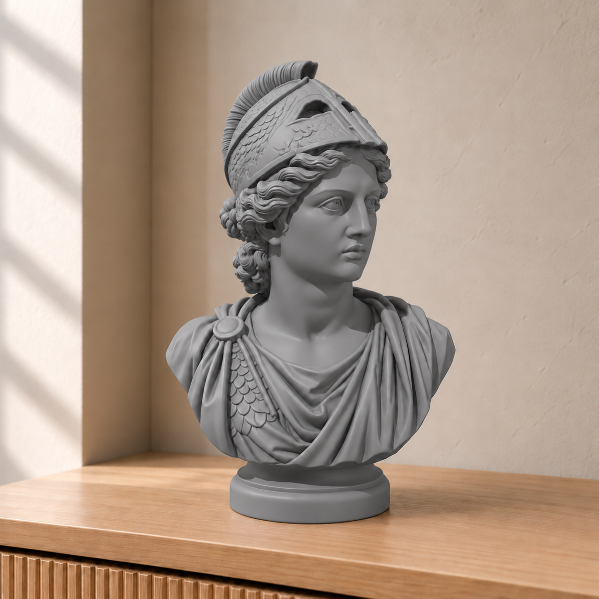 Athene – antike Büste – 05 grau