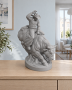 Rodeo-Bullenreiter - 05-grau